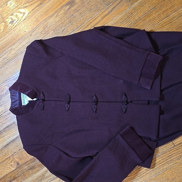 Vintage 90's Jessica Howard Wine Pants And Jacket 10P - Picture 3 of 7